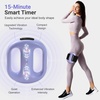 Vibration Plate with Extended Battery, Portable Cordless Massager for Weight Loss & Lymphatic Drainage, Full Body Fascia Ring with Belt – Gift for Women(Purple)
