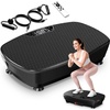 Vibration Plate Exercise Machine, Vibration Plate for Lymphatic Drainage with Bluetooth, 400 Lbs Capacity, 120 Speeds, Vibration Plate Machine Fitness Equipment for Strength Toning & Fat Loss