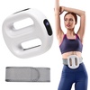Vibration Plate with Extended Battery, Portable Cordless Massager for Weight Loss & Lymphatic Drainage, Full Body Fascia Ring with Belt – Gift for Women(White)