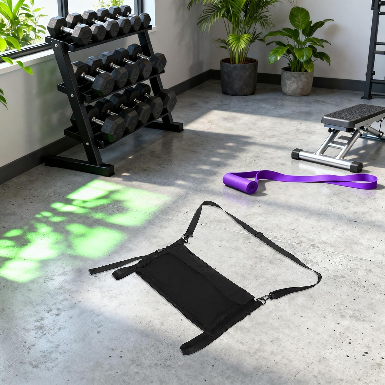image:imageYoga Mat Carry Bag Canvas Shoulder Duffel with Adjustable Strap