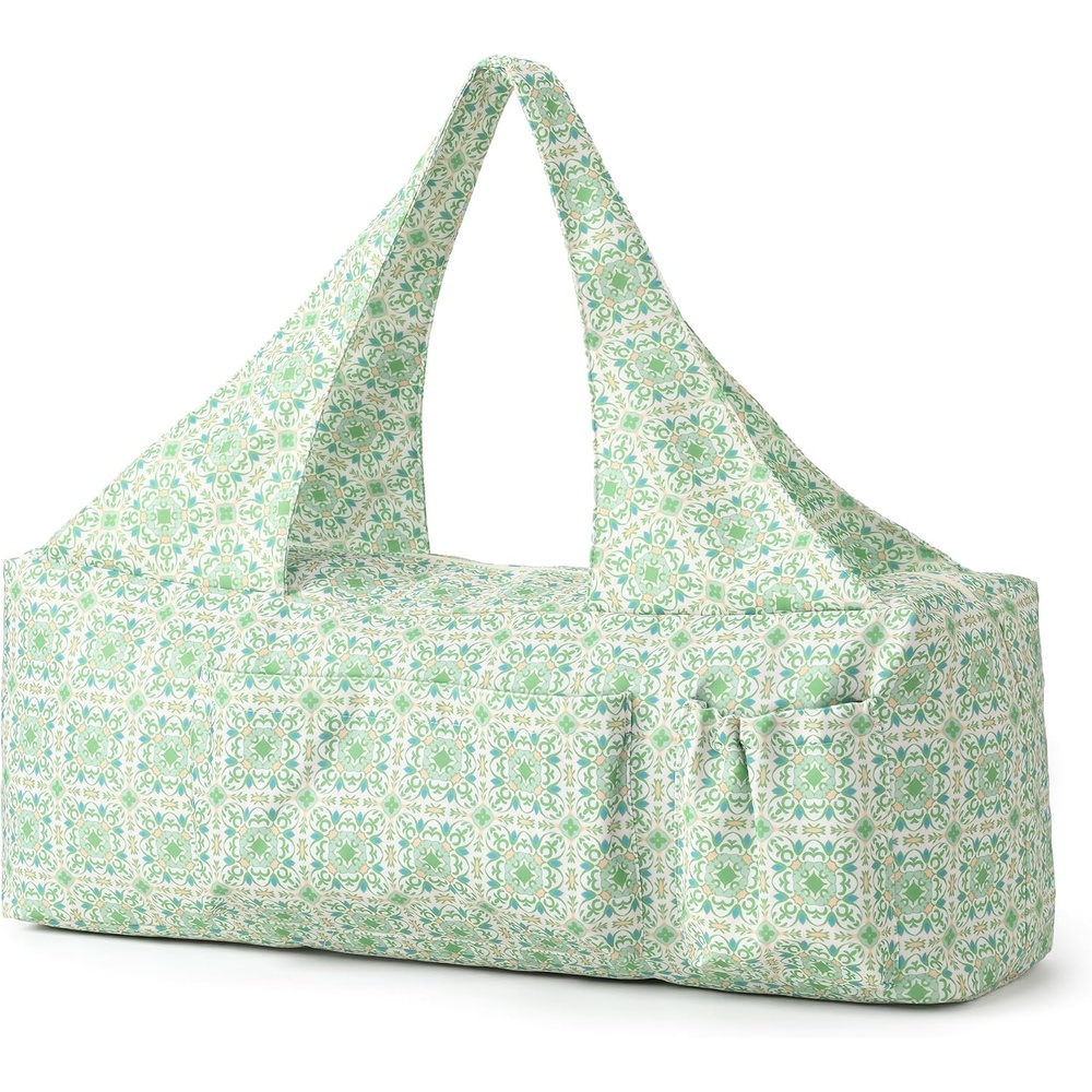 image:imageBOULDER BEE Yoga Mat Bag with Wet Pocket Large Yoga Mat Carrier Fits All Your Stuff Personalized Yoga Gifts Gym Tote Bag for WomenGreen