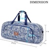 AROME Yoga Mat Bag for Women Men Large Canvas Yoga Bag Gym Tote(Wave)