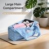BOULDER BEE Yoga Mat Bag with Wet Pocket, Large Yoga Mat Carrier Fits All Your Stuff, Personalized Yoga Gifts, Gym Tote Bag for Women(Blue)