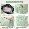 BOULDER BEE Yoga Mat Bag with Wet Pocket, Large Yoga Mat Carrier Fits All Your Stuff, Personalized Yoga Gifts, Gym Tote Bag for Women(Green)
