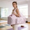 BOULDER BEE Yoga Mat Bag with Wet Pocket, Large Yoga Mat Carrier Fits All Your Stuff, Personalized Yoga Gifts, Gym Tote Bag for Women(Pink)