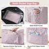 BOULDER BEE Yoga Mat Bag with Wet Pocket, Large Yoga Mat Carrier Fits All Your Stuff, Personalized Yoga Gifts, Gym Tote Bag for Women(Pink)