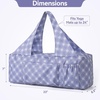 BOULDER BEE Yoga Mat Bag with Wet Pocket, Large Yoga Mat Carrier Fits All Your Stuff, Personalized Yoga Gifts, Gym Tote Bag for Women(Purple)