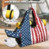 Gym Bag with Shoe Compartment for Women Men Large Capacity Yoga Mat Bag Fashion Workout Travel Yoga Mat Holder(American Flag)