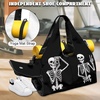 Gym Bag with Shoe Compartment for Women Men Large Capacity Yoga Mat Bag Fashion Workout Travel Yoga Mat Holder(Funny Skeleton)