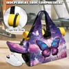 Gym Bag with Shoe Compartment for Women Men Large Capacity Yoga Mat Bag Fashion Workout Travel Yoga Mat Holder(Galaxy Butterfly)