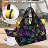 Gym Bag with Shoe Compartment for Women Men Large Capacity Yoga Mat Bag Fashion Workout Travel Yoga Mat Holder(Hemp Print)