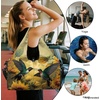 Gym Bag with Shoe Compartment for Women Men Large Capacity Yoga Mat Bag Fashion Workout Travel Yoga Mat Holder(Hummingbird Sunflower)