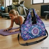 Gym Bag with Shoe Compartment for Women Men Large Capacity Yoga Mat Bag Fashion Workout Travel Yoga Mat Holder(Mandala Lotus)