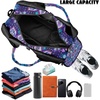 Gym Bag with Shoe Compartment for Women Men Large Capacity Yoga Mat Bag Fashion Workout Travel Yoga Mat Holder(Mandala Lotus)