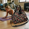 Gym Bag with Shoe Compartment for Women Men Large Capacity Yoga Mat Bag Fashion Workout Travel Yoga Mat Holder(Mushroom)