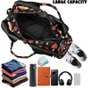 Gym Bag with Shoe Compartment for Women Men Large Capacity Yoga Mat Bag Fashion Workout Travel Yoga Mat Holder(Mushroom)