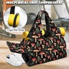 Gym Bag with Shoe Compartment for Women Men Large Capacity Yoga Mat Bag Fashion Workout Travel Yoga Mat Holder(Mushroom)