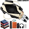 Gym Bag with Shoe Compartment for Women Men Large Capacity Yoga Mat Bag Fashion Workout Travel Yoga Mat Holder(Mushroom Print)