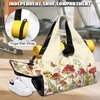 Gym Bag with Shoe Compartment for Women Men Large Capacity Yoga Mat Bag Fashion Workout Travel Yoga Mat Holder(Mushroom Print)