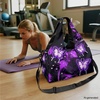 Gym Bag with Shoe Compartment for Women Men Large Capacity Yoga Mat Bag Fashion Workout Travel Yoga Mat Holder(Neon Butterfly)