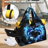 Gym Bag with Shoe Compartment for Women Men Large Capacity Yoga Mat Bag Fashion Workout Travel Yoga Mat Holder(Neon Dolphin)