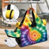 Gym Bag with Shoe Compartment for Women Men Large Capacity Yoga Mat Bag Fashion Workout Travel Yoga Mat Holder(Tie-Dye Print)