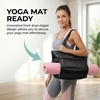 Large Tote Bag for Women, Lightweight Travel Tote Handbags, Puffer Tote Bag with Zipper, Yoga Bags Quilted Work Bag(Black)