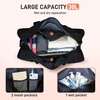 Yoga Mat Bag, Gym Workout Bag with Water Bottle Pocket, Pilates Bag for Women with Wet & Dry Pocket, Yoga Bags and Carriers Fits All Your Stuff, Yoga Tote Bag for Sports Travel Office(black)