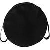 Outanaya Yoga Wheel Carrying Bag with Adjustable Shoulder Strap, Black Yoga Roller Storage Pouch for Travel and Gym, Lightweight Pilates Mat and Accessories Organizer