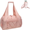 Yoga Mat Bag Gym Fitness Handbags For Women Men Training Sports Duffle for Yoga Mat(Pink)