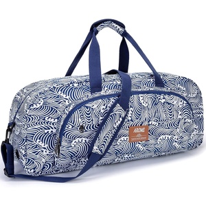 AROME Yoga Mat Bag for Women Men Large Canvas Yoga Bag Gym Tote(Wave)