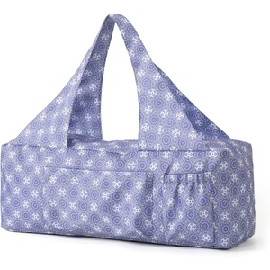 BOULDER BEE Yoga Mat Bag with Wet Pocket, Large Yoga Mat Carrier Fits All Your Stuff, Personalized Yoga Gifts, Gym Tote Bag for Women(Purple)