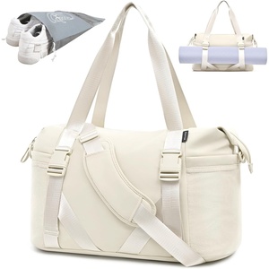 MAXTOP Women’s Yoga Bag with Shoe Pouch,Travel Bag for Gym Workout Daily(Beige)