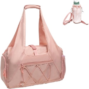 Yoga Mat Bag Gym Fitness Handbags For Women Men Training Sports Duffle for Yoga Mat(Pink)