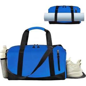 Yoga Mat Bag, Gym Workout Bag with Water Bottle Pocket, Pilates Bag for Women with Wet & Dry Pocket, Yoga Bags and Carriers Fits All Your Stuff, Yoga Tote Bag for Sports Travel Office(Blue)