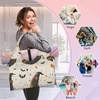 Bats Witch Hats Yoga Gym Bag for Women Men with Shoe Compartment Yoga Mat Bag Large Duffel Bag Sport Tote for Travel Pilates Workout Beach Office