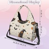 Bats Witch Hats Yoga Gym Bag for Women Men with Shoe Compartment Yoga Mat Bag Large Duffel Bag Sport Tote for Travel Pilates Workout Beach Office