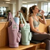 Personalized Yoga Mat Bag with Water Bottle Holder, Customized Sports Gym Bag for Women, Waterproof Large Capacity Fitness Tote, Travel Pouch