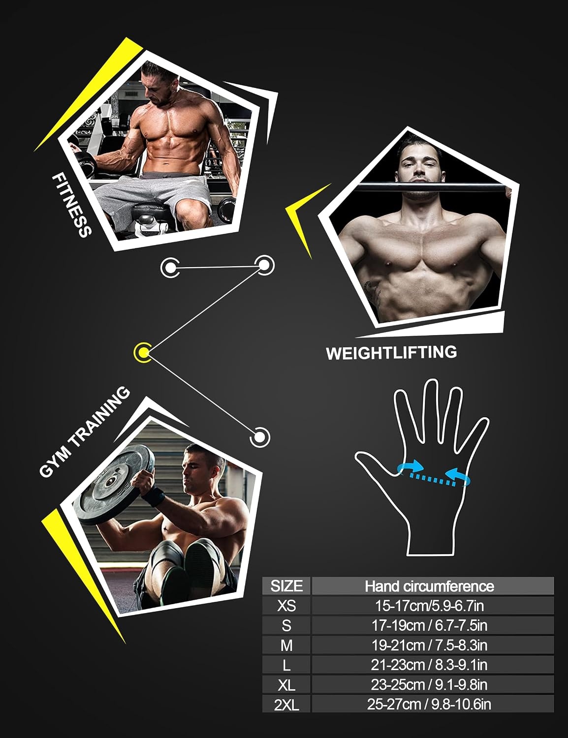 image:imageKUTOOK Weight Lifting Gloves for Women Gym Workout Gloves with Palm Protection amp Extra Grip Breathable Exercise Gloves for Men FitnessBlack