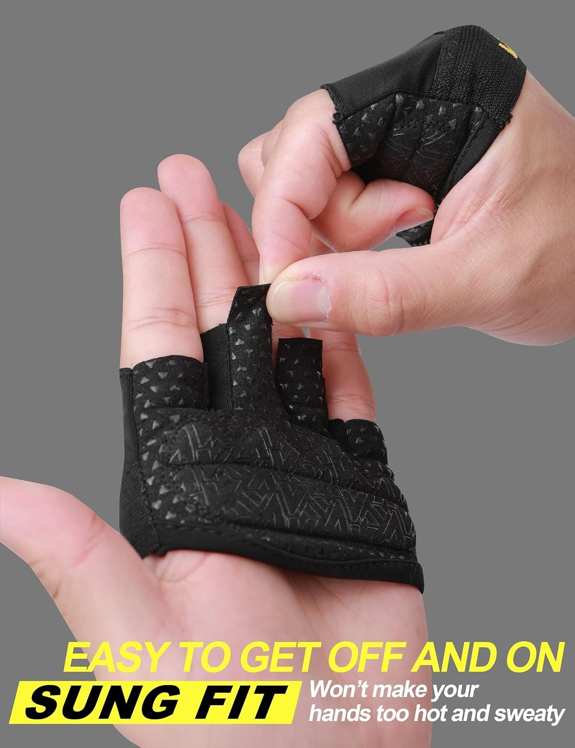image:imageKUTOOK Weight Lifting Gloves for Women Gym Workout Gloves with Palm Protection amp Extra Grip Breathable Exercise Gloves for Men FitnessBlack