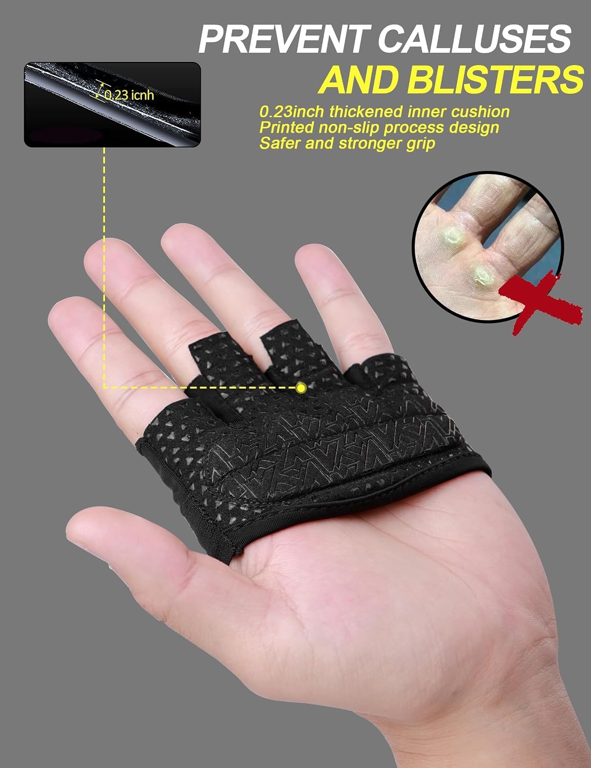 image:imageKUTOOK Weight Lifting Gloves for Women Gym Workout Gloves with Palm Protection amp Extra Grip Breathable Exercise Gloves for Men FitnessBlack