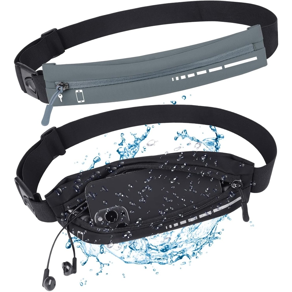 image:image2 PCS Slim Running Belt for Women Men Fanny Pack Running Phone Holder