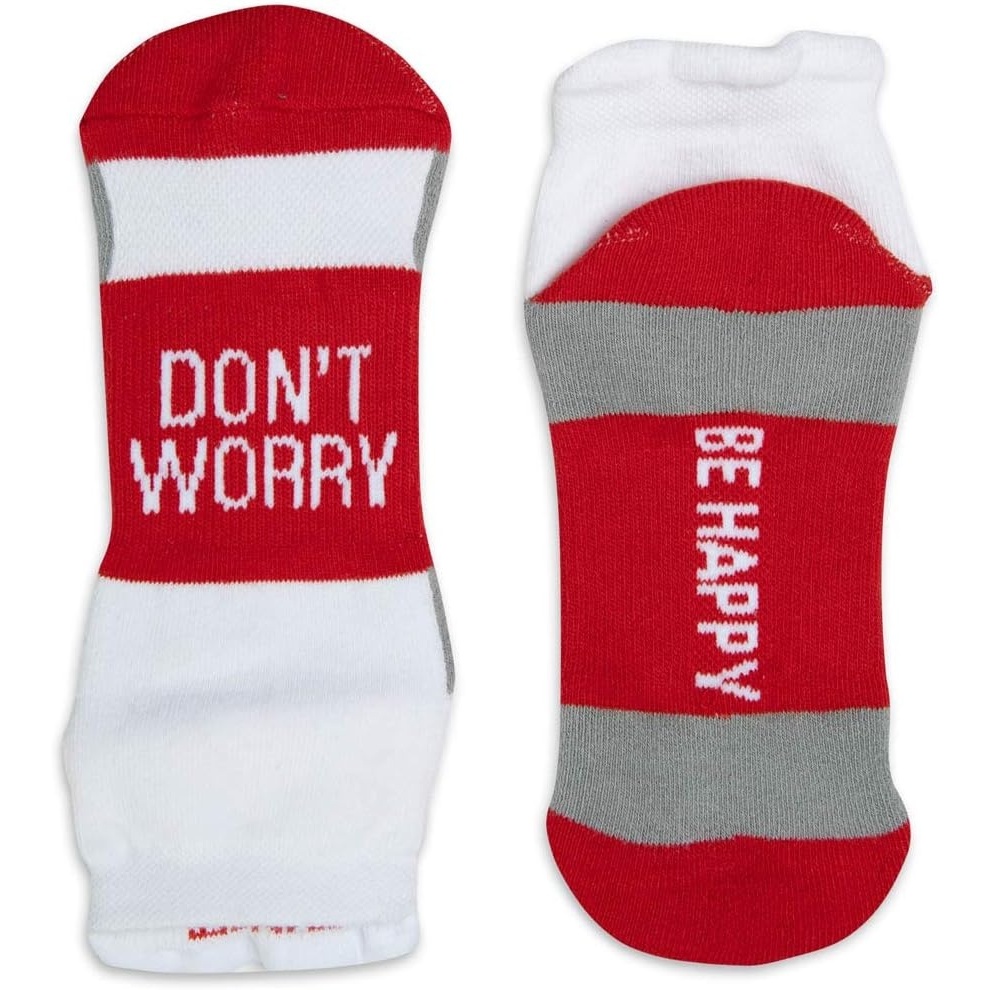 image:imageGone For a Run Motivational Ankle Running Socks Affirmation Runners GiftsDont Worry Red