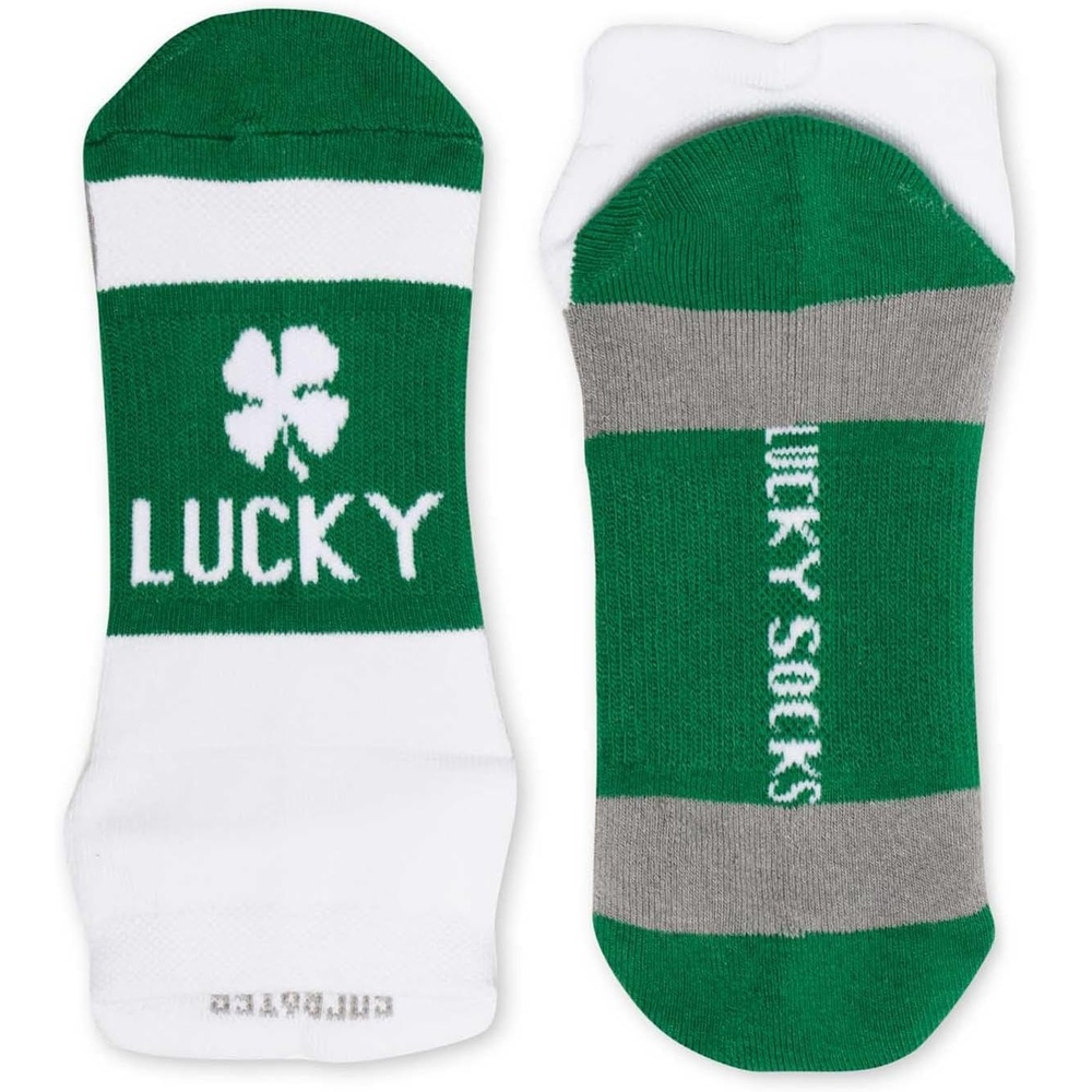 image:imageGone For a Run Motivational Ankle Running Socks Affirmation Runners GiftsLucky Socks Green