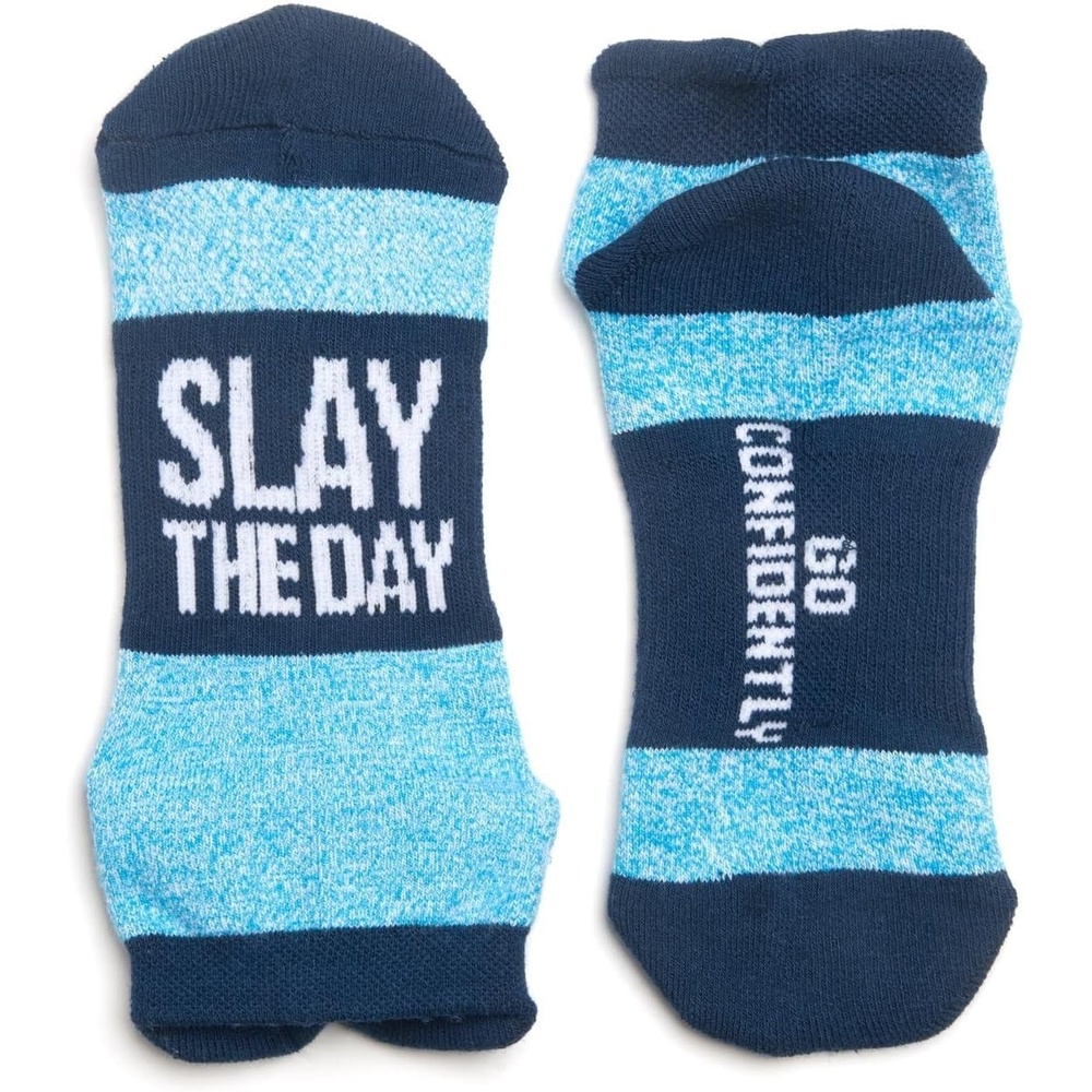 image:imageGone For a Run Motivational Ankle Running Socks Affirmation Runners GiftsSlay the Day
