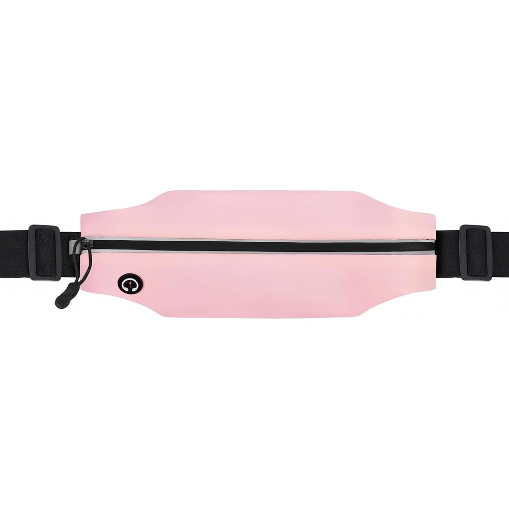 image:imageRunning Belt Fanny Pack Men and Women Slim Running Bag Money BeltPeach