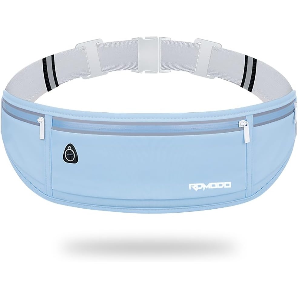 image:imageSlim Running Belt Water Resistant Fanny Pack for Women Men Black03Blue