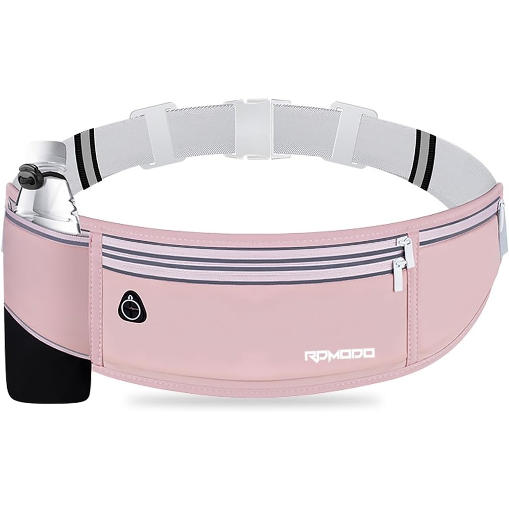 image:imageSlim Running Belt Water Resistant Fanny Pack for Women Men Black07Dusty Pink