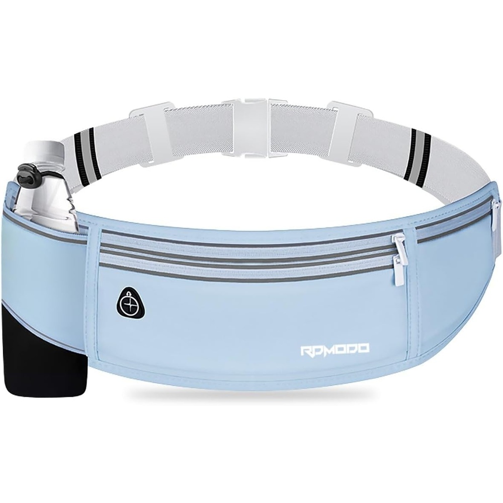 image:imageSlim Running Belt Water Resistant Fanny Pack for Women Men Black08Baby Blue