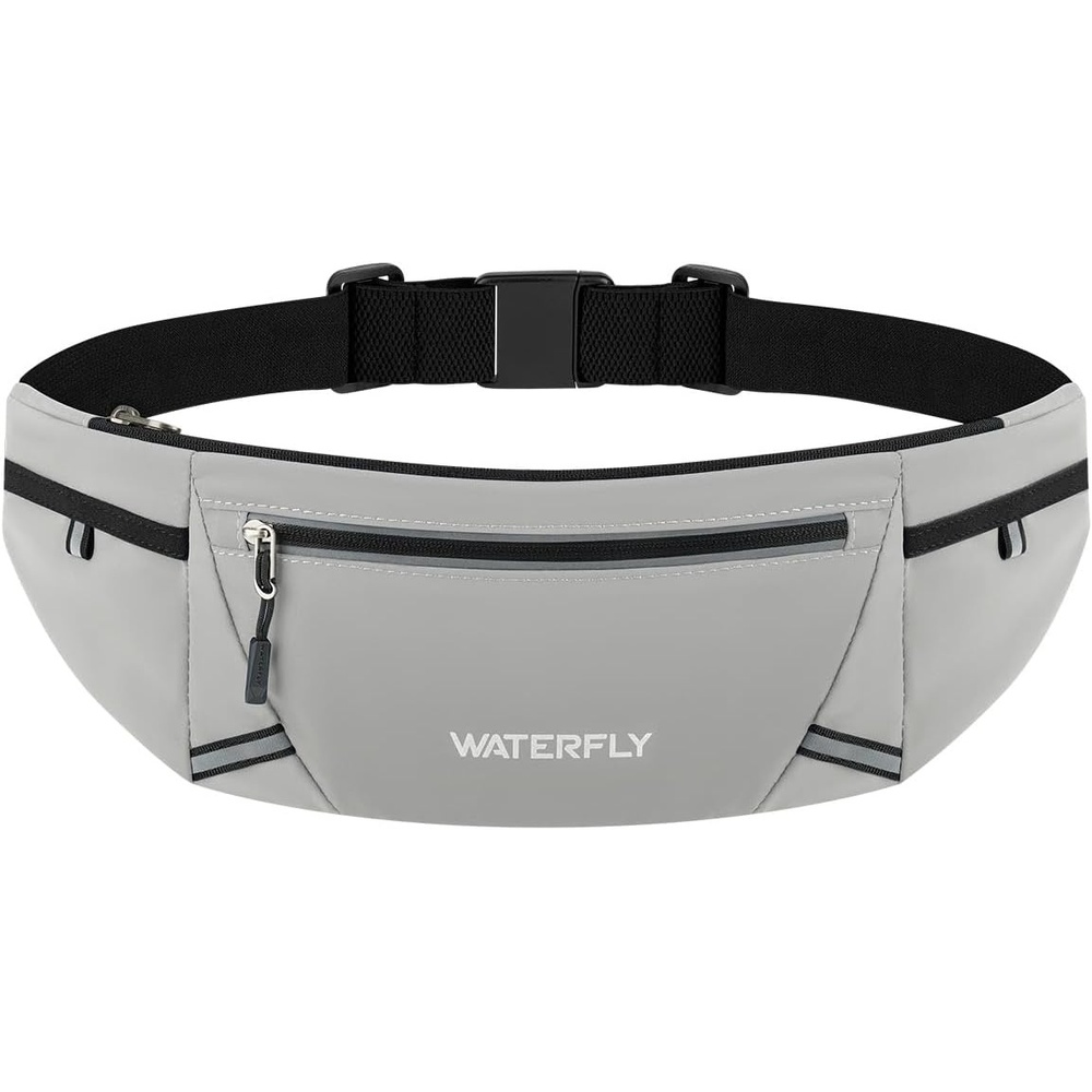 image:imageWATERFLY Running Belt Fanny Pack RFID AntiTheft for TravelGrey